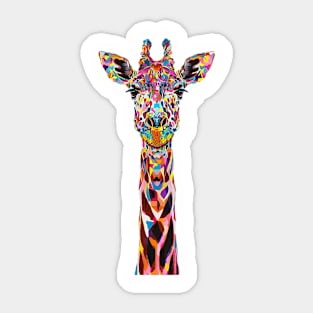 Psychedelic Giraffe Sticker